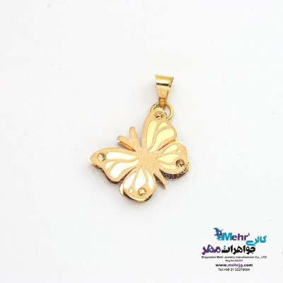 آویز طلا - طرح پروانه
