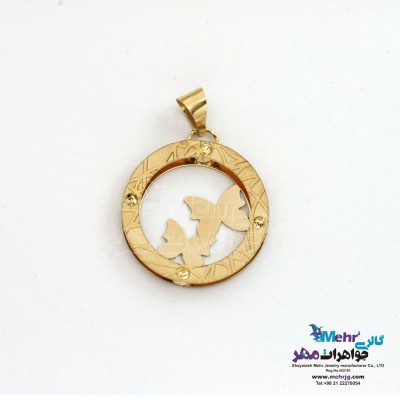 آویز طلا - طرح پروانه