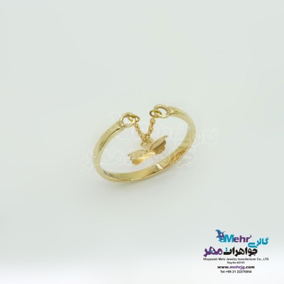 انگشتر طلا - طرح پروانه