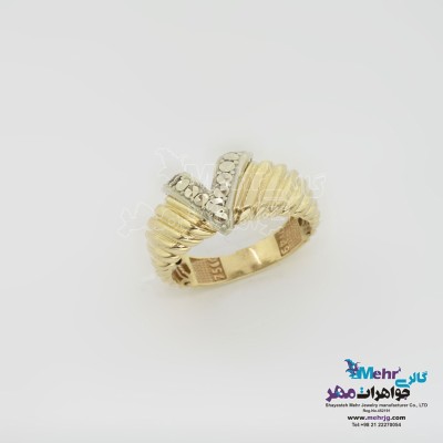 انگشتر طلا - طرح V