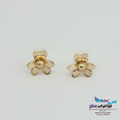 گوشواره طلا - طرح شبدر