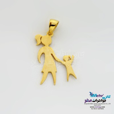آویز طلا - طرح مادر و فرزند