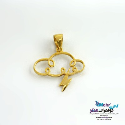 آویز طلا - طرح ابر