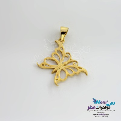 آویز طلا - طرح پروانه