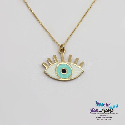 گردنبند طلا - طرح چشم نظر