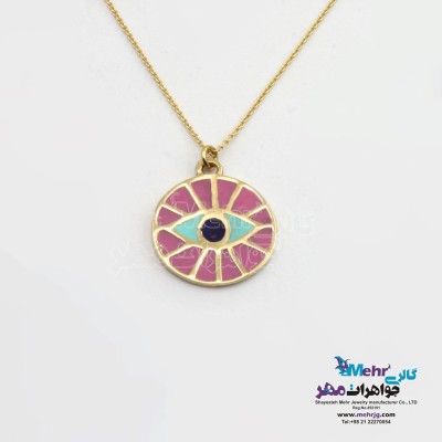 گردنبند طلا - طرح چشم نظر