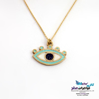 گردنبند طلا - طرح چشم نظر