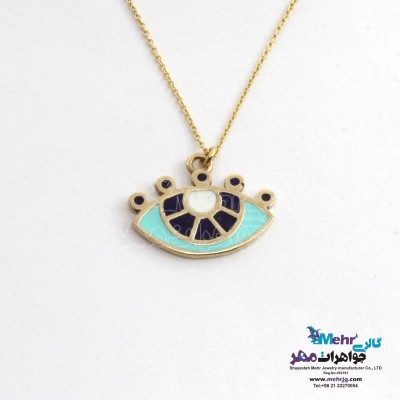 گردنبند طلا - طرح چشم نظر