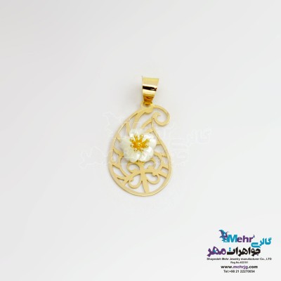 آویز طلا - طرح بته جقه