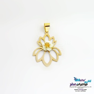 آویز طلا - طرح نیلوفر