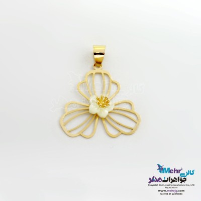 آویز طلا - طرح گل