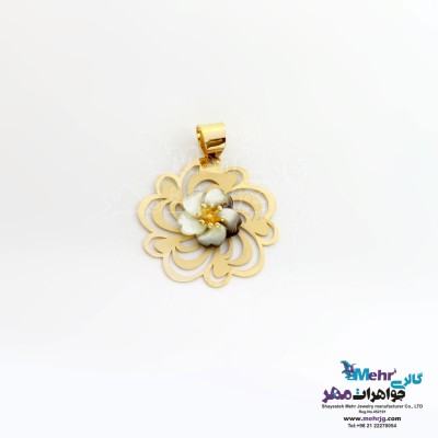 آویز طلا - طرح گل