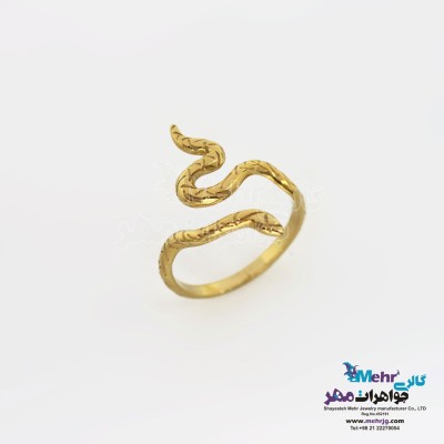 انگشتر طلا - طرح مار