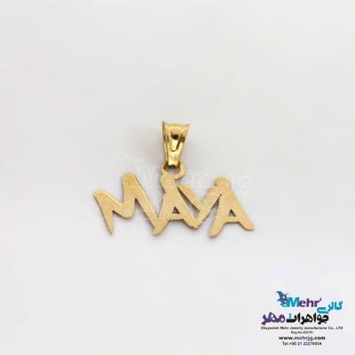 آویز اسم طلا - طرح مایا