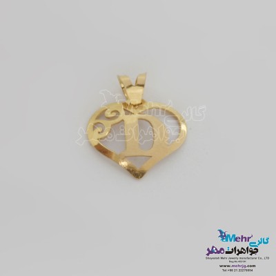 آویز طلا - طرح حروف الفبای لاتین