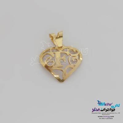 آویز طلا - طرح حروف الفبای لاتین