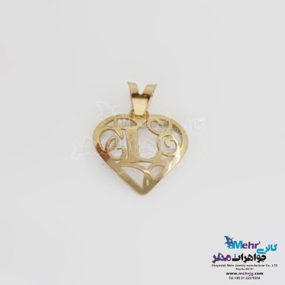 آویز طلا - طرح حروف الفبای لاتین