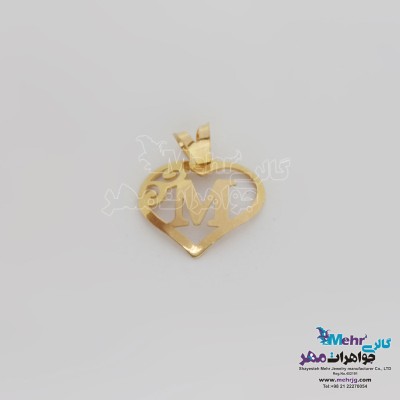آویز طلا - طرح حروف الفبای لاتین