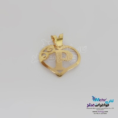 آویز طلا - طرح حروف الفبای لاتین