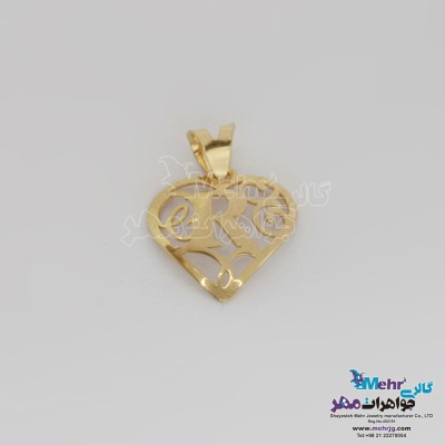 آویز طلا - طرح حروف الفبای لاتین