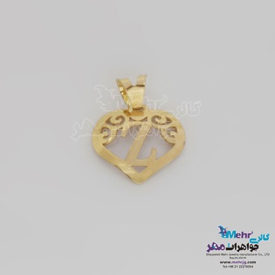 آویز طلا - طرح حروف الفبای لاتین