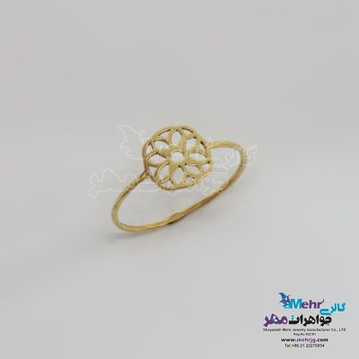 انگشتر طلا - طرح گل هشت پر
