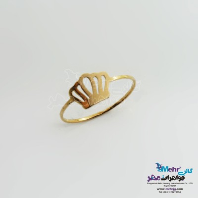 انگشتر طلا - طرح تاج