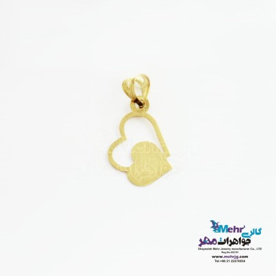 آویز طلا - طرح قلب