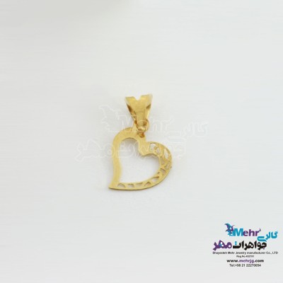 آویز طلا - طرح قلب