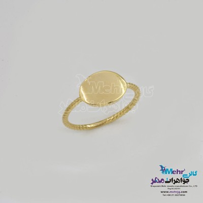 انگشتر طلا - طرح هندسی