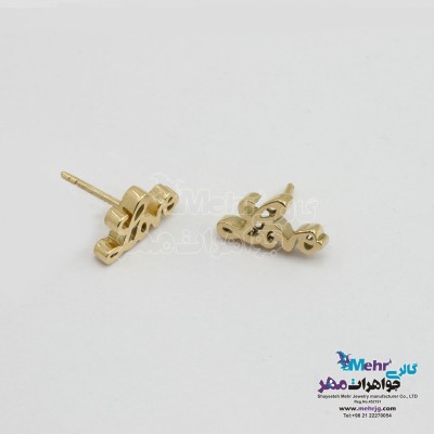 گوشواره طلا - طرح Love