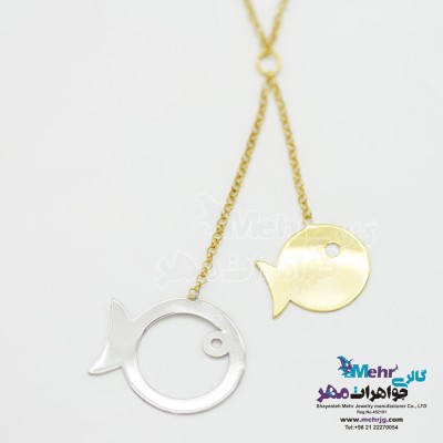گردنبند طلا - طرح ماهی