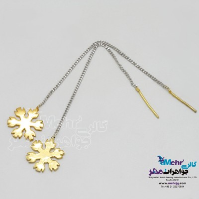 گوشواره طلا - طرح برف