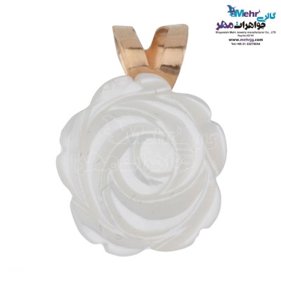 آویز طلا - طرح گل