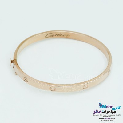دستبند النگویی طلا - طرح کارتیه