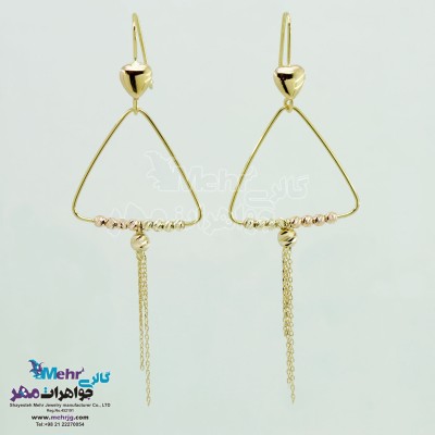 گوشواره طلا - طرح هندسی