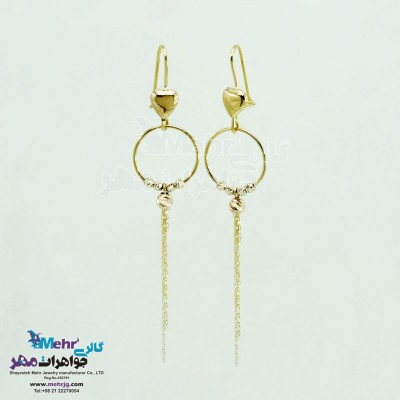 گوشواره طلا - طرح هندسی
