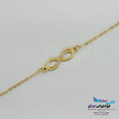 دستبند طلا - طرح بی نهایت