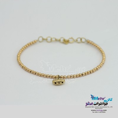 دستبند النگویی طلا - طرح قفل