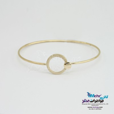 دستبند النگویی طلا - طرح هندسی