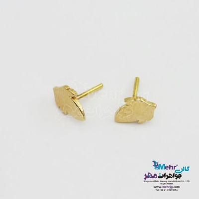 گوشواره طلا - طرح برگ