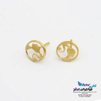 گوشواره طلا - طرح دختر