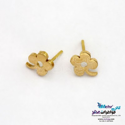گوشواره طلا - طرح گل