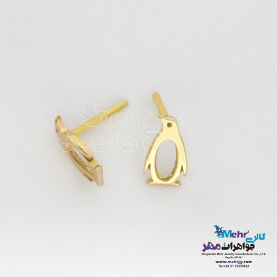 گوشواره طلا - طرح پنگوئن