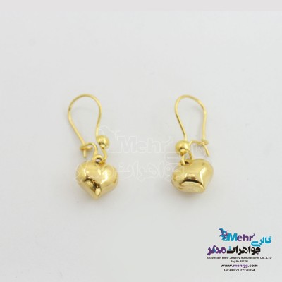 گوشواره طلا - طرح قلب