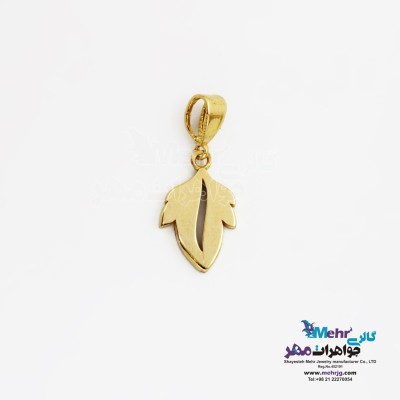 آویز طلا - طرح برگ