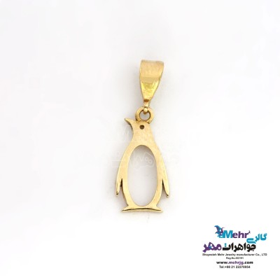 آویز طلا - طرح پنگوئن
