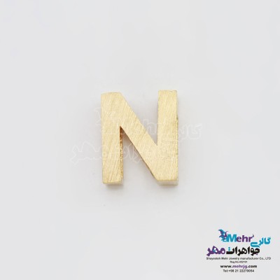آویز طلا - طرح حروف الفبای لاتین