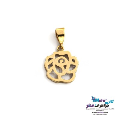 آویز طلا - طرح گل