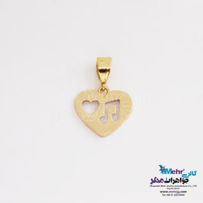 آویز طلا - طرح قلب